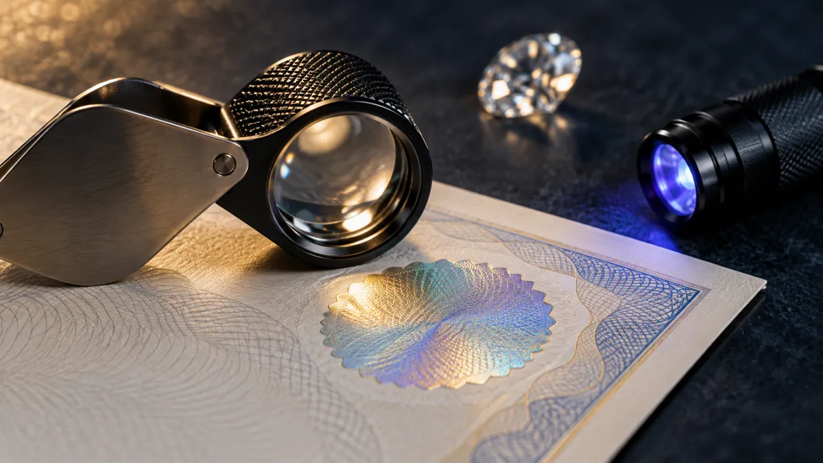 Hologramă, microtext, UV: cum recunoști un certificat autentic